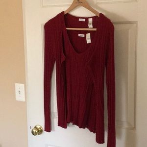 Red sweater set